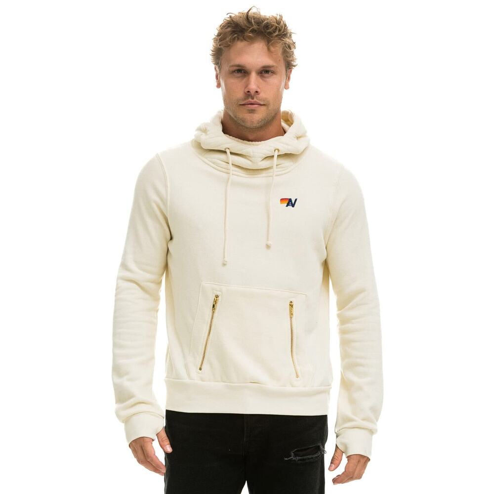 Aviator Nation Vintage White Unisex Ninja Pullover Hoodie Cozy Surf Core Medium - Picture 3 of 16